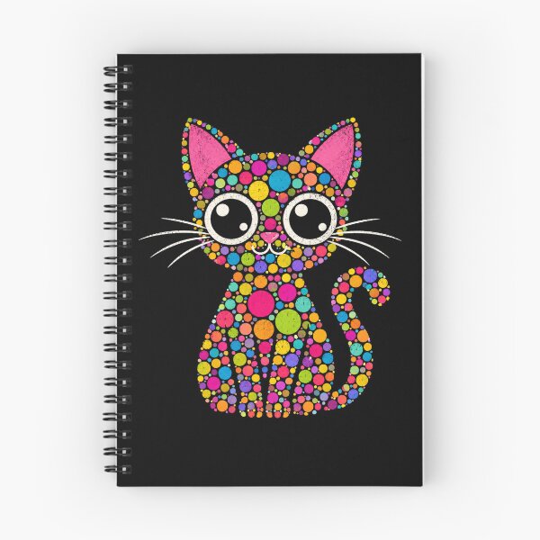 Item preview, Colorful Retro Cat Polka Dot designed and sold by Moizento.