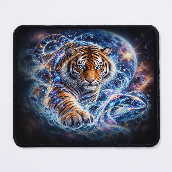 Item preview, Cosmic Ocean Tiger – Mystical Wildlife Fantasy designed and sold by TroviTutto.