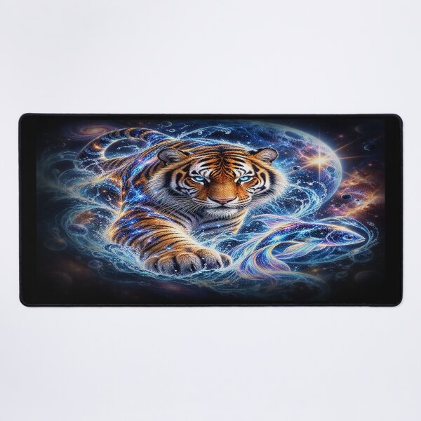 Item preview, Cosmic Ocean Tiger – Mystical Wildlife Fantasy designed and sold by TroviTutto.