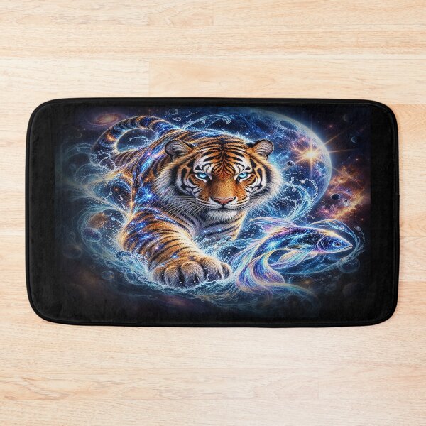 Item preview, Cosmic Ocean Tiger – Mystical Wildlife Fantasy designed and sold by TroviTutto.