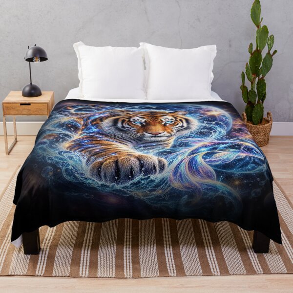 Item preview, Cosmic Ocean Tiger – Mystical Wildlife Fantasy designed and sold by TroviTutto.