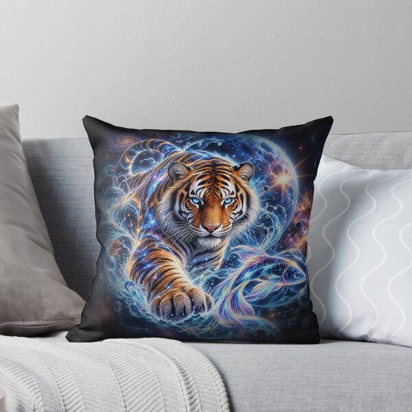 Item preview, Cosmic Ocean Tiger – Mystical Wildlife Fantasy designed and sold by TroviTutto.