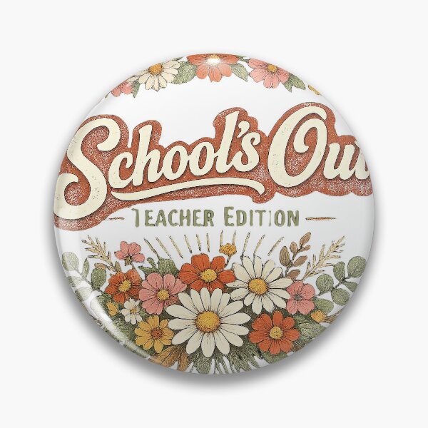 Item preview, School's Out Teacher Edition Retro Floral End Of School Year Design designed and sold by NextLevelFits.