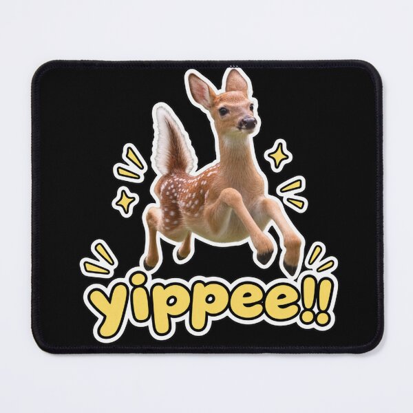 Item preview, Whimsical Deer - Yippeeee! designed and sold by MileAMinBrain.