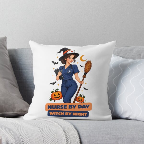 Item preview, Nurse by Day Witch by Night Funny Halloween Nurse Witch designed and sold by Zenith-Co.