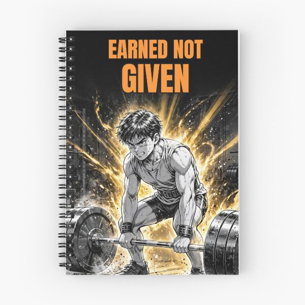 Item preview, Earned Not Given: Anime Deadlift Power-Up Art designed and sold by Tonioverse.