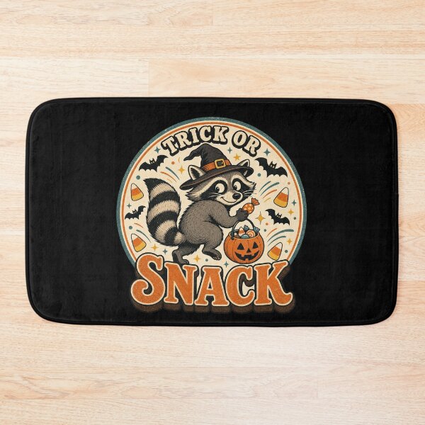 Item preview, Trick Or Snack - Retro Halloween Raccoon designed and sold by Graphic Vibe Designs.