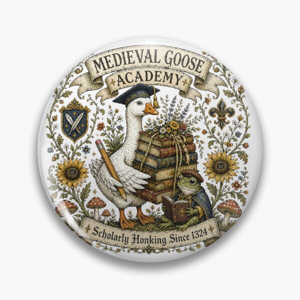 Item preview, Medieval Goose Academy - Scholarly Honking Since 1324 Vintage Cottagecore Design designed and sold by NextLevelFits.