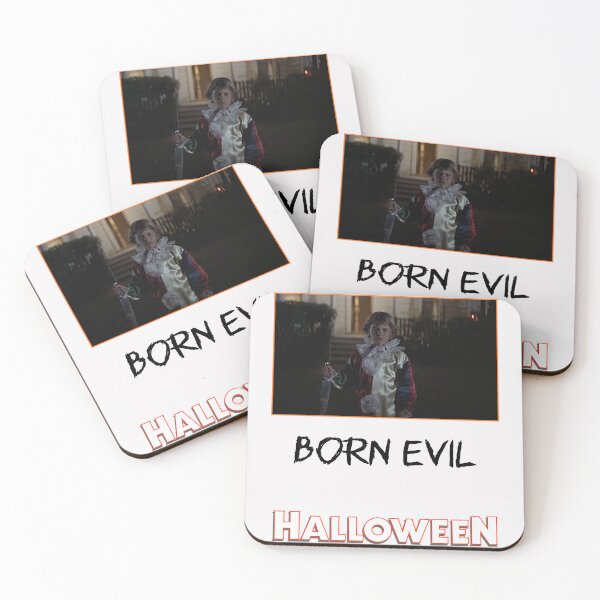 Item preview, Born Evil (Black Text with Halloween Franchise Logo) designed and sold by Atomic Mouth Designs.