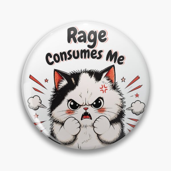 Item preview, Cute Cat Rage Consumes Me designed and sold by 21degrees-club.