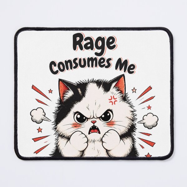 Item preview, Cute Cat Rage Consumes Me designed and sold by 21degrees-club.