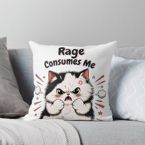Item preview, Cute Cat Rage Consumes Me designed and sold by 21degrees-club.