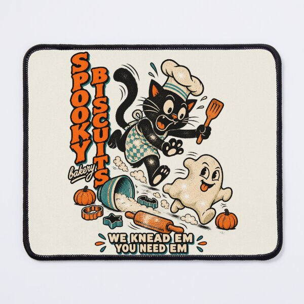 Item preview, Meowloween Bakery Black Cat Chef designed and sold by AmiGraph.