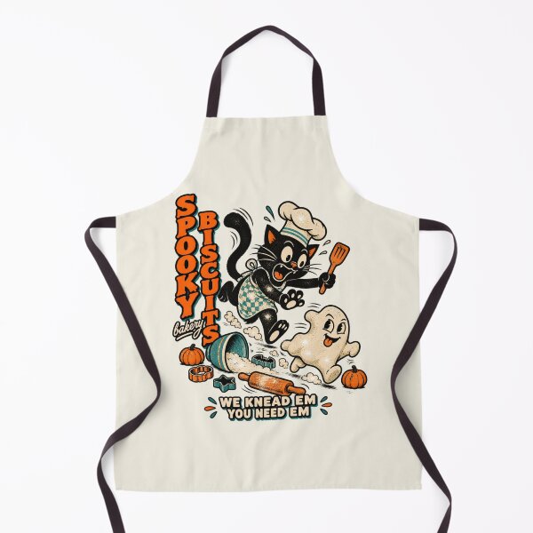 Item preview, Meowloween Bakery Black Cat Chef designed and sold by AmiGraph.