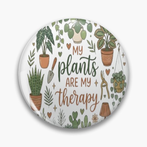 Item preview,  My Plants Are My Therapy Funny Plant Lover Botanical Gift designed and sold by ArtsyElegance4U ⭐⭐⭐⭐⭐.