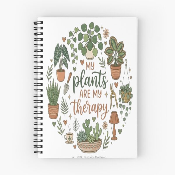 Item preview,  My Plants Are My Therapy Funny Plant Lover Botanical Gift designed and sold by ArtsyElegance4U ⭐⭐⭐⭐⭐.