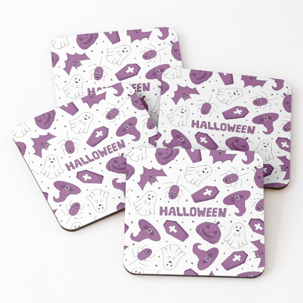 Item preview, Cute Halloween Purple Pattern designed and sold by A-U-Design.