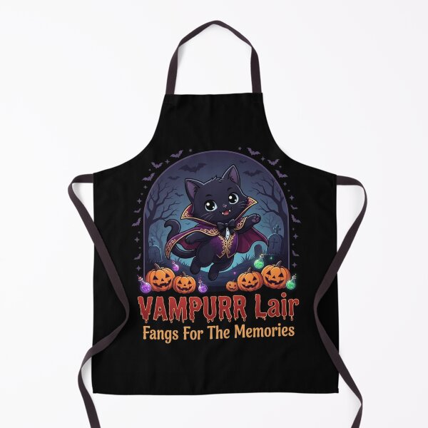 Item preview, Vampurr Lair Fangs For The Memories Cute Vampire Black Cat Halloween designed and sold by PetalsPaws.