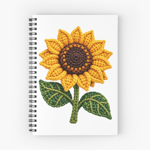 Item preview, Crochet Sunflower – Bright Botanical Fibre Art designed and sold by Digital Culture Studio.