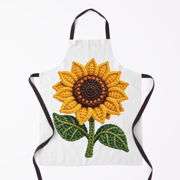 Item preview, Crochet Sunflower – Bright Botanical Fibre Art designed and sold by Digital Culture Studio.