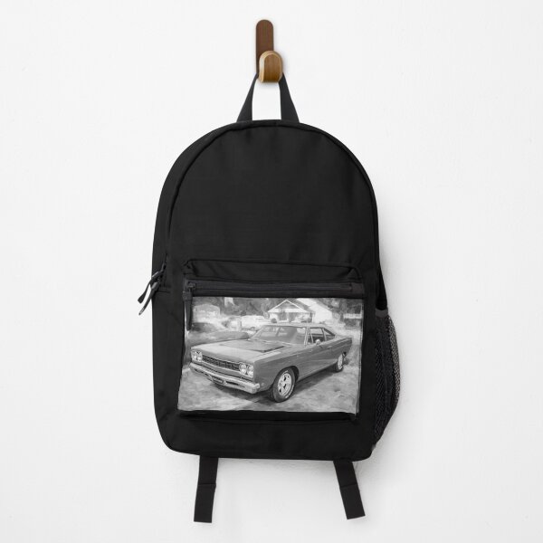 Item preview, 1968 Red Plymouth Satellite Sports Coupe Road Runner Muscle Car Art designed and sold by RichFrancoCars.