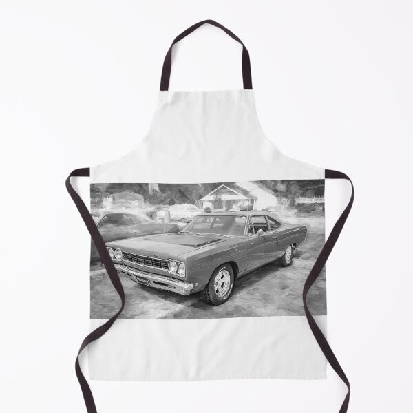 Item preview, 1968 Red Plymouth Satellite Sports Coupe Road Runner Muscle Car Art  designed and sold by RichFrancoCars.