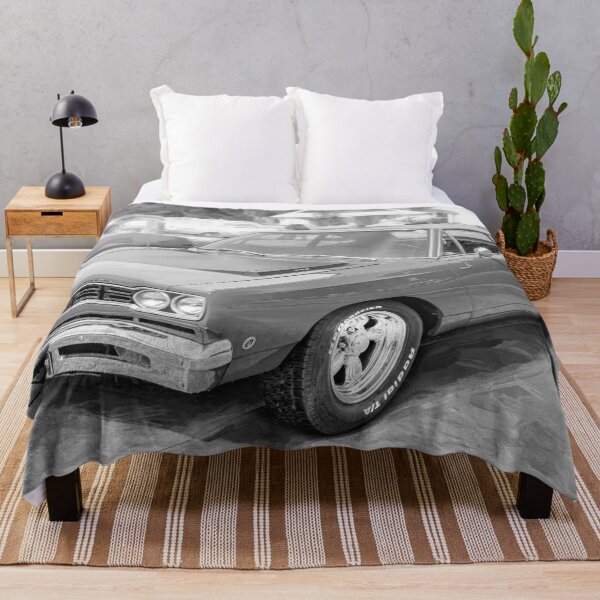 Item preview, 1968 Red Plymouth Satellite Sports Coupe Road Runner Muscle Car Art designed and sold by RichFrancoCars.