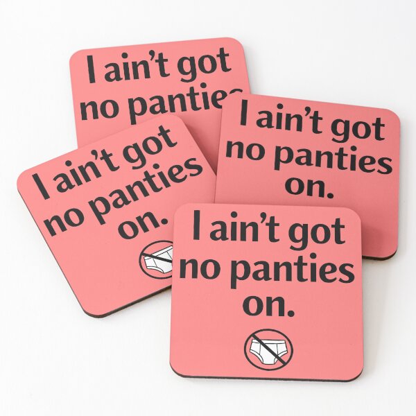 Item preview, I Ain't Got No Panties On-Minimalist Underwear Design designed and sold by ThreadRiotTees.