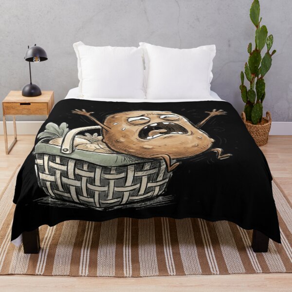 Item preview, Dramatic Screaming Potato Panic Funny Cartoon Art designed and sold by mood-draftsman.