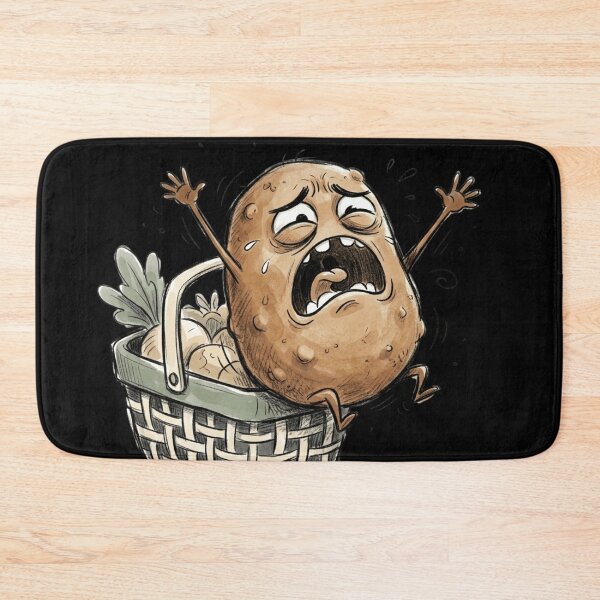 Item preview, Dramatic Screaming Potato Panic Funny Cartoon Art designed and sold by mood-draftsman.