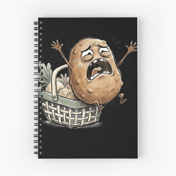 Item preview, Dramatic Screaming Potato Panic Funny Cartoon Art designed and sold by mood-draftsman.