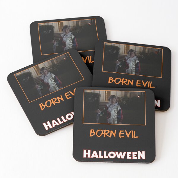 Item preview, Born Evil (Orange Text with Halloween Franchise Logo) designed and sold by Atomic Mouth Designs.