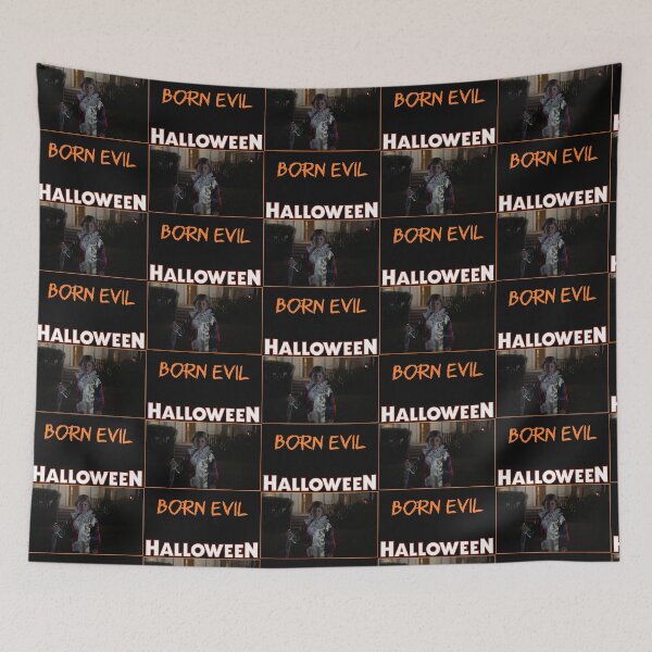 Item preview, Born Evil (Orange Text with Halloween Franchise Logo) designed and sold by Atomic Mouth Designs.