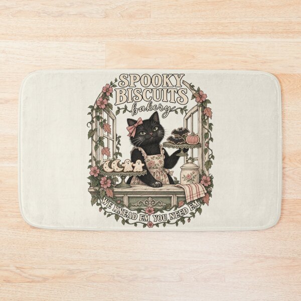 Item preview, Meowloween Bakery Cottagecore Cat designed and sold by AmiGraph.