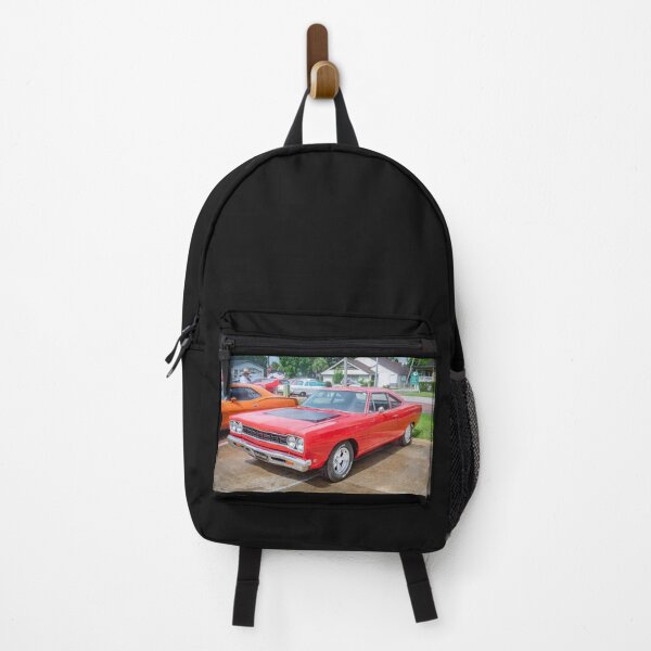 Item preview,  1968 Red Plymouth Satellite Sports Coupe Road Runner Muscle Car Art  designed and sold by RichFrancoCars.