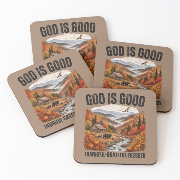 Item preview, God is Good Thankful, Grateful, Blessed Christian Nature and Outdoors Fall Autumn Wild Life   designed and sold by Forevermore.