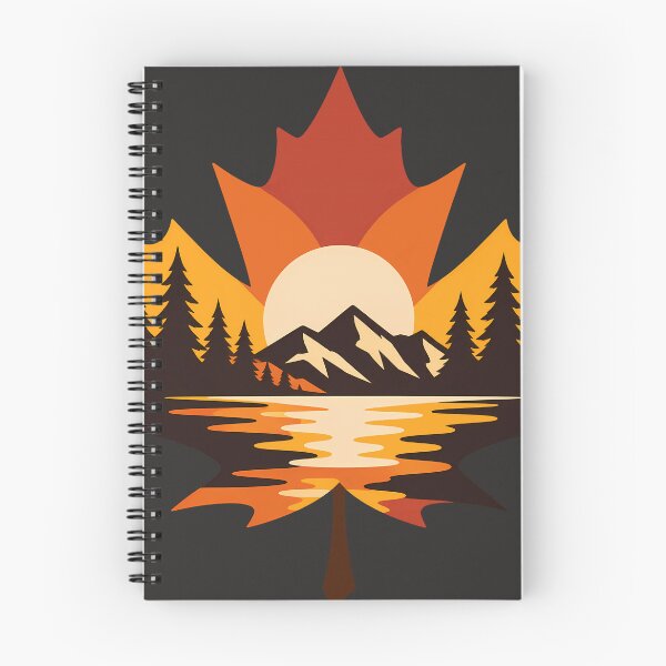 Item preview, Fall Maple Leaf Vintage Nature Landscape Graphic designed and sold by karamram.