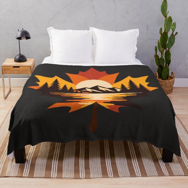 Item preview, Fall Maple Leaf Vintage Nature Landscape Graphic designed and sold by karamram.
