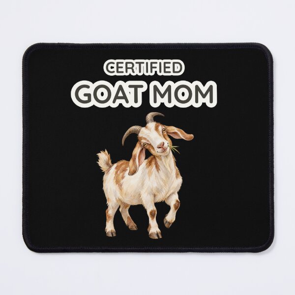 Item preview, Certified Goat Mom Funny Watercolor Farm Art designed and sold by Ela-graphicwiz.