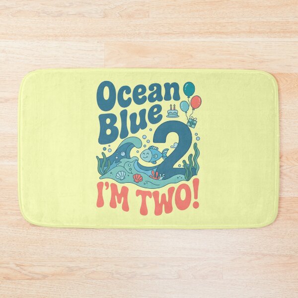 Item preview, Underwater Fish Ocean Blue, I’m Two! 2nd Birthday – Cute Ocean Design designed and sold by Sea Gem.