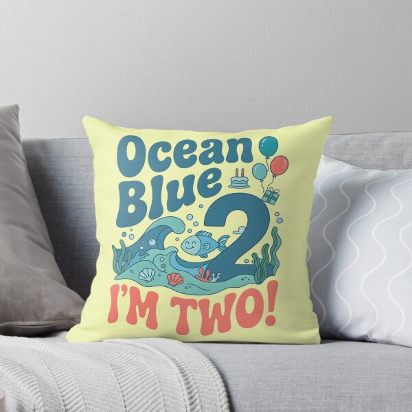 Item preview, Underwater Fish Ocean Blue, I’m Two! 2nd Birthday – Cute Ocean Design designed and sold by Sea Gem.