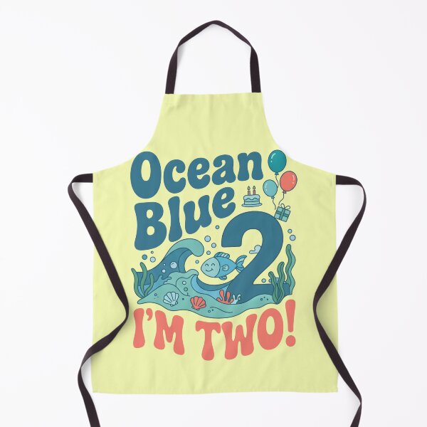 Item preview, Underwater Fish Ocean Blue, I’m Two! 2nd Birthday – Cute Ocean Design designed and sold by Sea Gem.