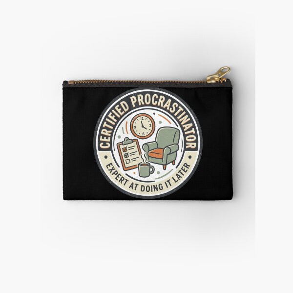 Item preview, Certified Procrastinator Expert At Doing It Later Vintage Seal Art designed and sold by mood-draftsman.