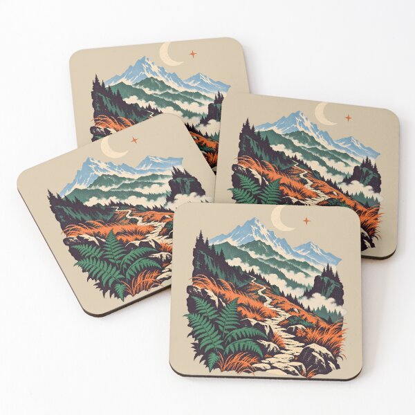 Item preview, Misty Highlands Moon – Vintage Autumn Trail designed and sold by VioVibe.