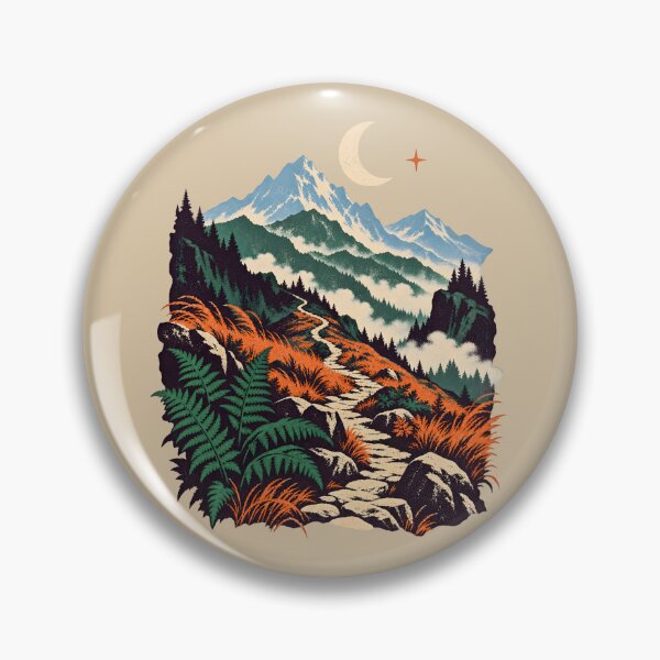 Item preview, Misty Highlands Moon – Vintage Autumn Trail designed and sold by VioVibe.