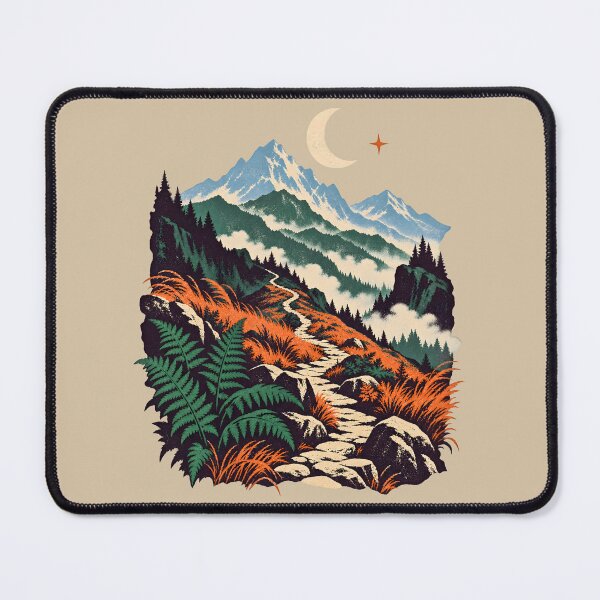 Item preview, Misty Highlands Moon – Vintage Autumn Trail designed and sold by VioVibe.