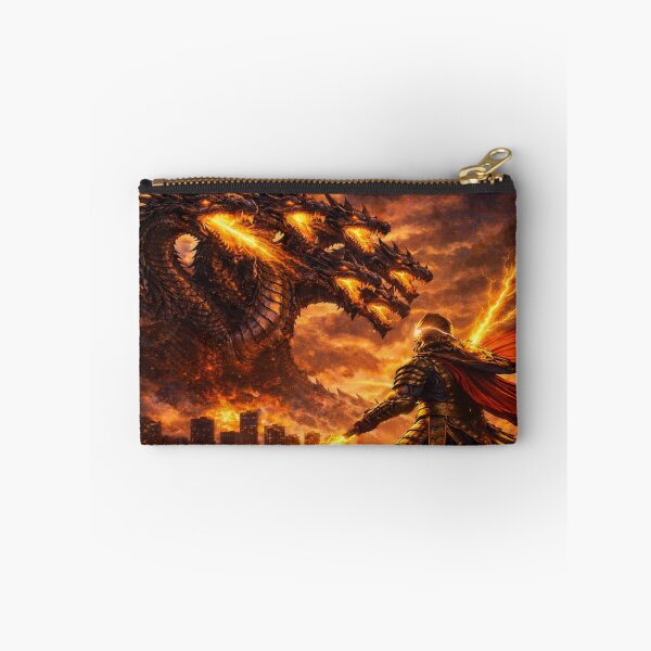 Item preview, The Next Kaiju - Purrhos Drakon vs Archangelos Battle designed and sold by 5PalmsCreative.