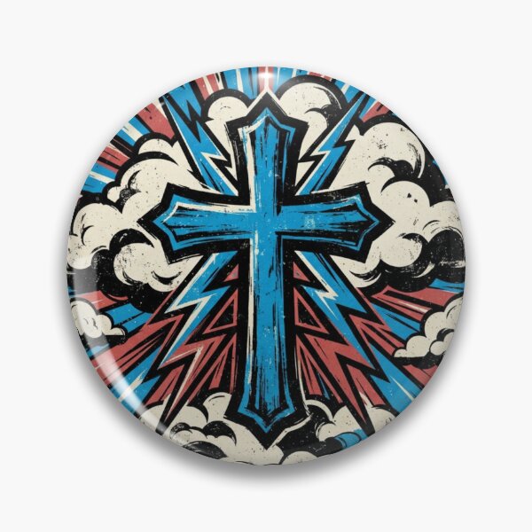 Item preview, Cruz Azul Electric Pop Art with Lightning Bolts and Clouds designed and sold by MantoSagrado.