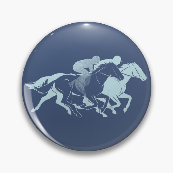 Item preview, Horse Racing Jockeys Light Blue Equestrian Graphic designed and sold by KiwiRider.