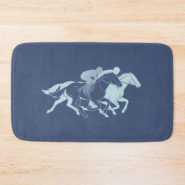 Item preview, Horse Racing Jockeys Light Blue Equestrian Graphic designed and sold by KiwiRider.